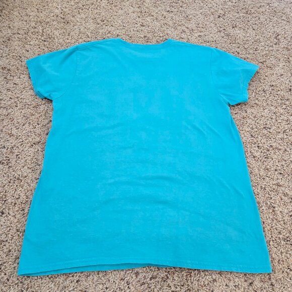 Walt Disney World Aqua Blue T-Shirt Adult Size Large - Picture 4 of 6